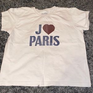 Brandy Melville “J ❤️ Paris” shirt